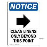 Clean Linens Only Beyond This