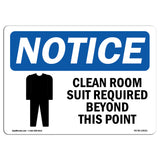 Clean Room Suit Required Beyond