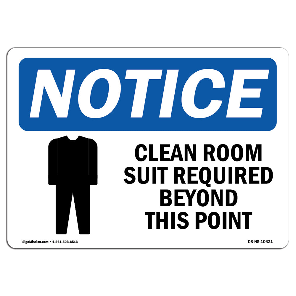 Clean Room Suit Required Beyond
