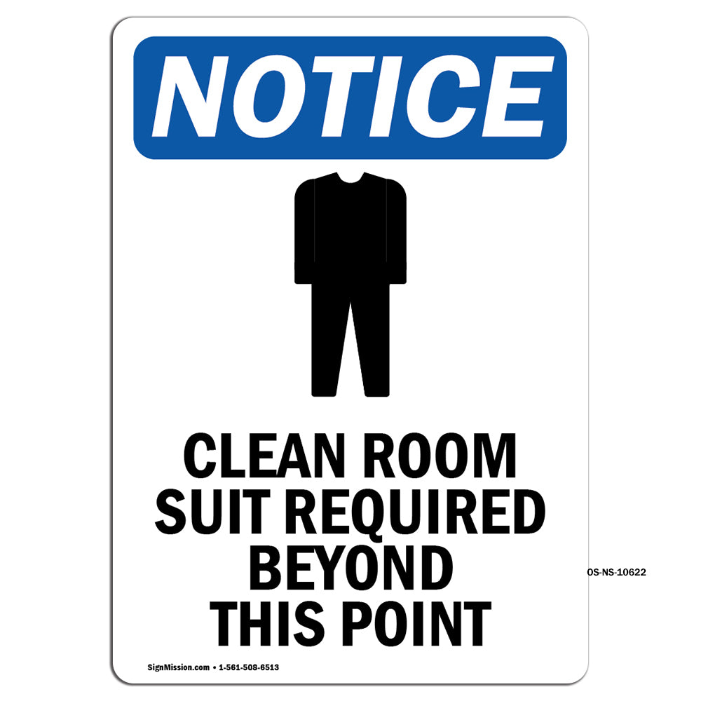 Clean Room Suit Required Beyond