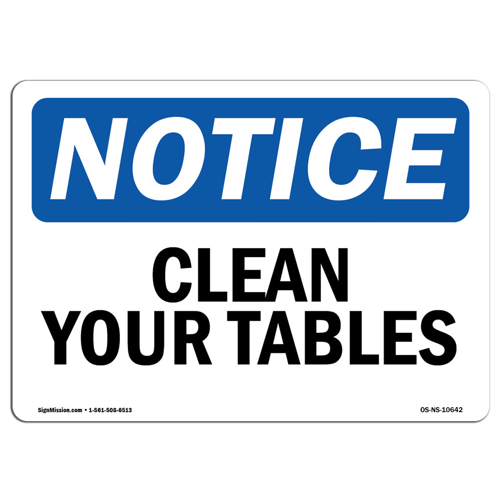 Clean Your Tables