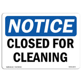 Closed For Cleaning