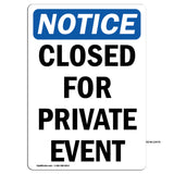 Closed For Private Event