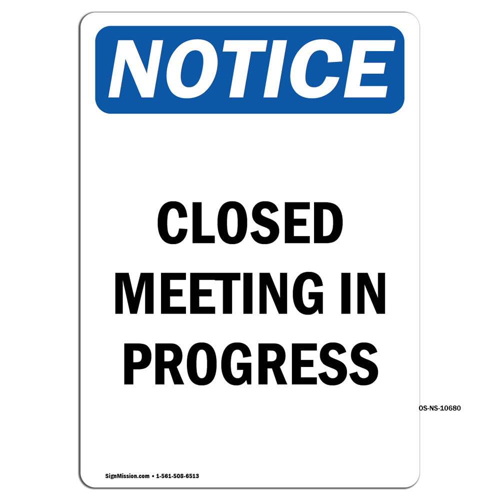 Closed Meeting In Progress