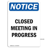 Closed Meeting In Progress
