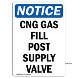 CNG Gas Fill Post Supply Valve