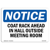 Coat Rack Ahead In Hall Outside Meeting Room