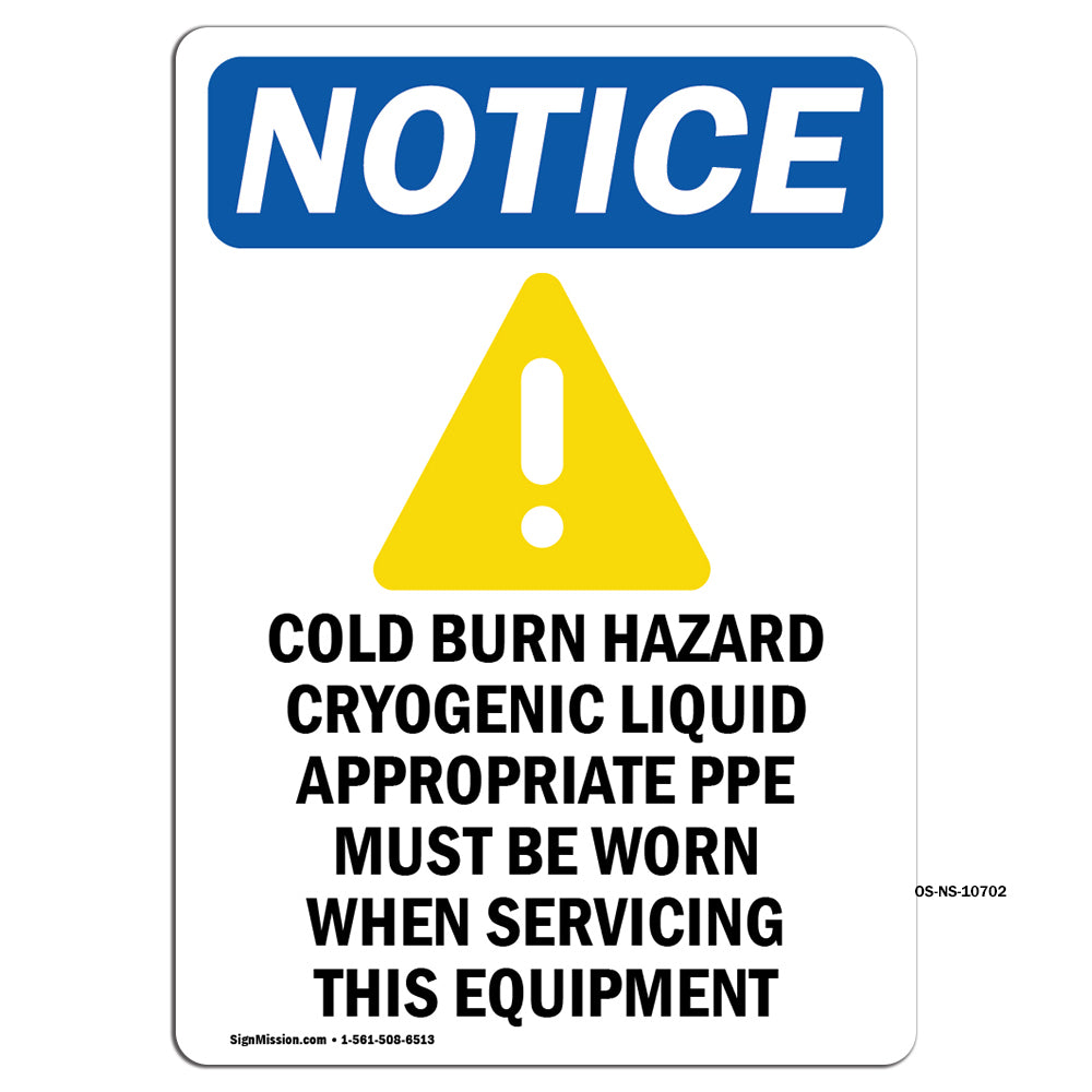 Cold Burn Hazard Cryogenic Liquid