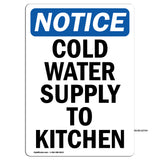 Cold Water Supply To Kitchen