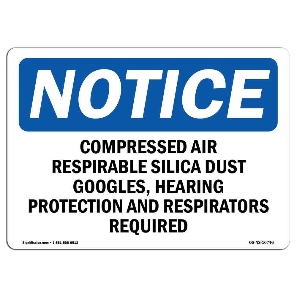 Compressed Air Respirable Silica Dust Goggles,