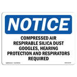 Compressed Air Respirable Silica Dust Goggles,