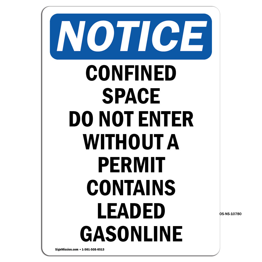 Confined Space Do Not Enter Without A Permit