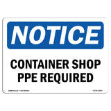 Container Shop PPE Required