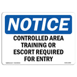 Controlled Area Training Or Escort Required