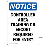Controlled Area Training Or Escort Required