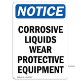 Corrosive Liquids Wear Protective Equipment