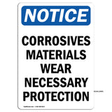 Corrosives Materials Wear Necessary Protection