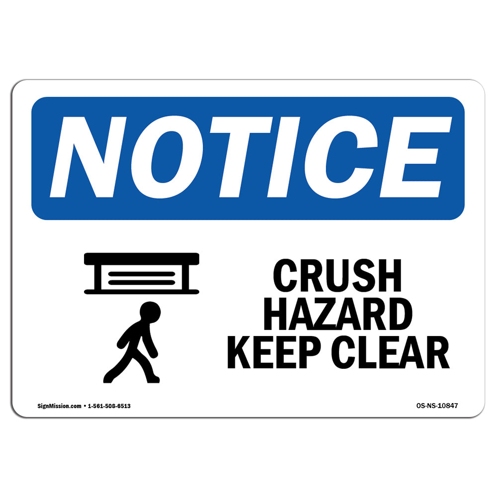 Crush Hazard Keep Clear