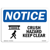 Crush Hazard Keep Clear