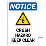 Crush Hazard Keep Clear