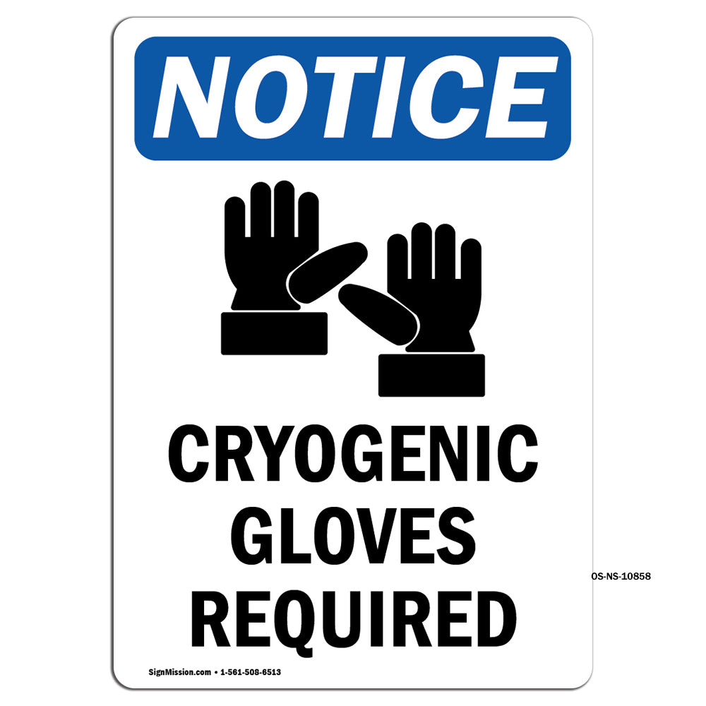 Cryogenic Gloves Required