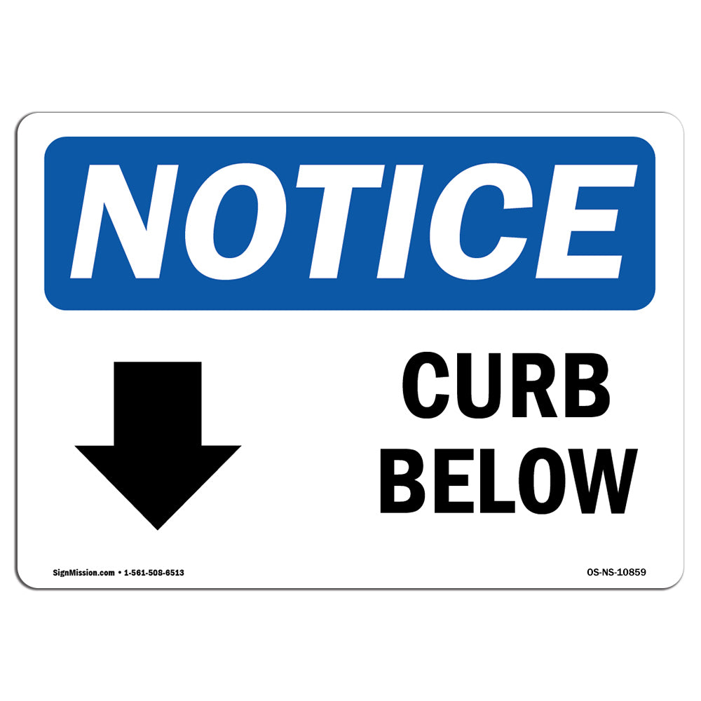 Curb Below [Down Arrow]