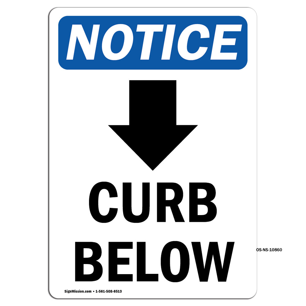 Curb Below [Down Arrow]