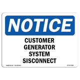 Customer Generator System Disconnect