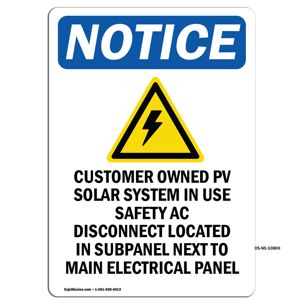 Customer Owned PV