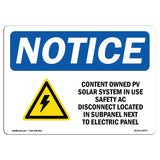 Customer Owned PV