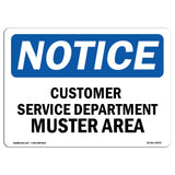 Customer Service Department Muster Area