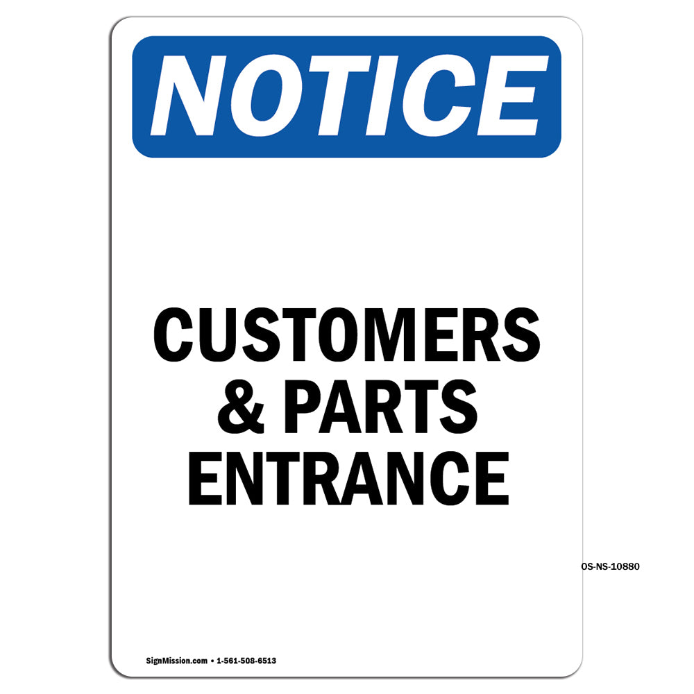 Customers And Parts Entrance