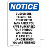 Customers, Please Fill Your Water