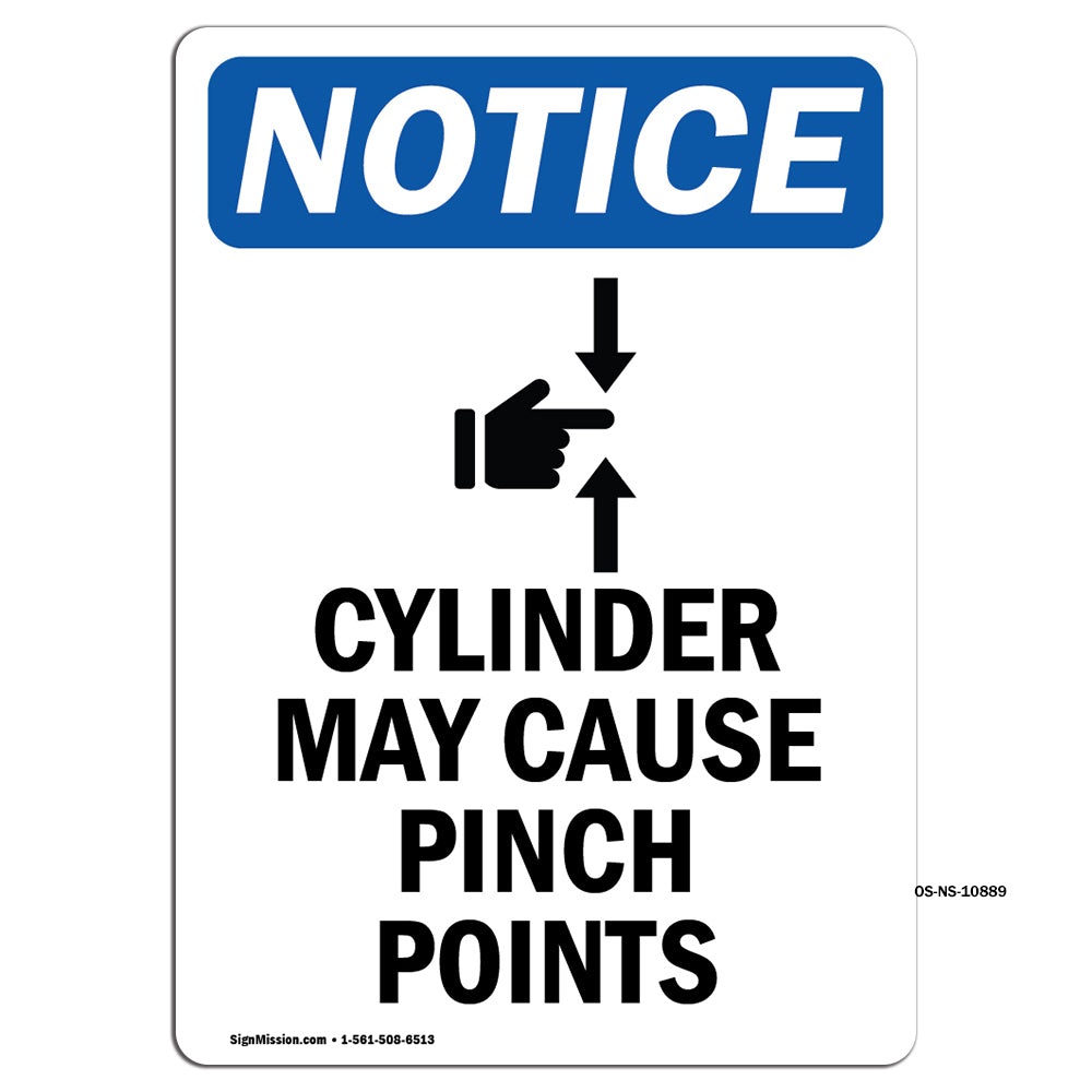 Cylinder May Cause Pinch Points