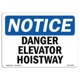 Danger Elevator Hoistway