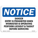 Danger Entry Is Prohibited When Hydrotester