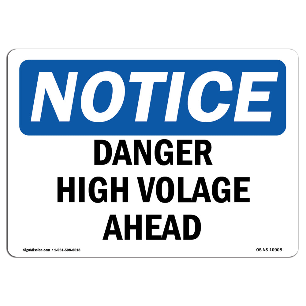 Danger High Voltage Above