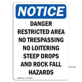 Danger Restricted Area No Trespassing No