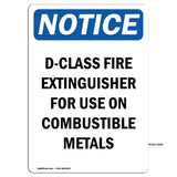 D-Class Fire Extinguisher For Sign