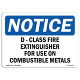 D-Class Fire Extinguisher For Sign