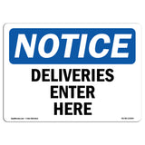 Deliveries Enter Here