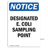 Designated E. Coli Sampling Point