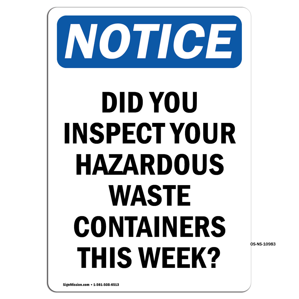 Did You Inspect Your Hazardous