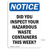 Did You Inspect Your Hazardous