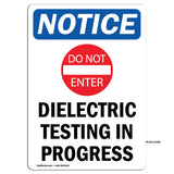 Dielectric Testing In Progress