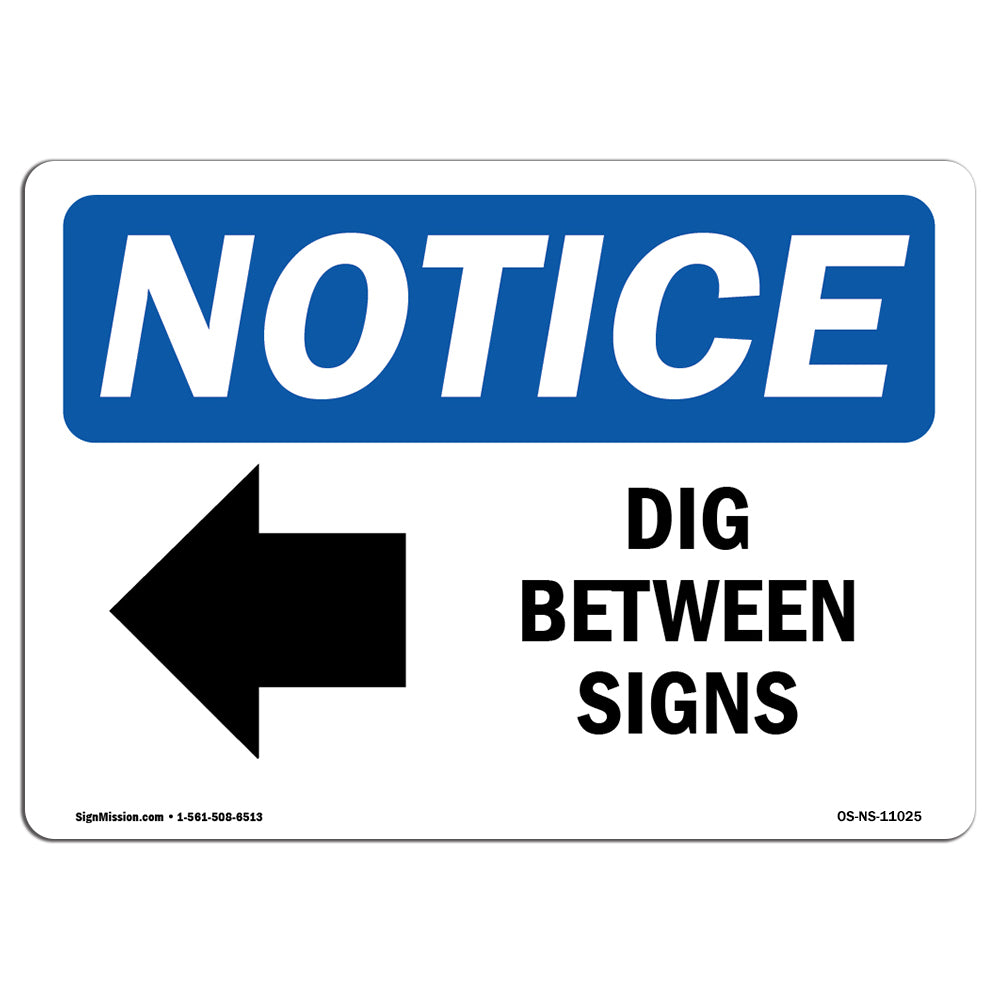 Dig Between Sign [Left Arrow]