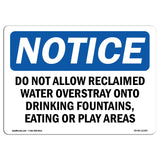 Do Not Allow Reclaimed Water Overspray Onto