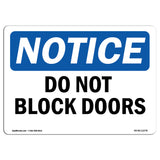Do Not Block Doors
