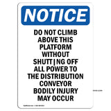 Do Not Climb Above This Platform