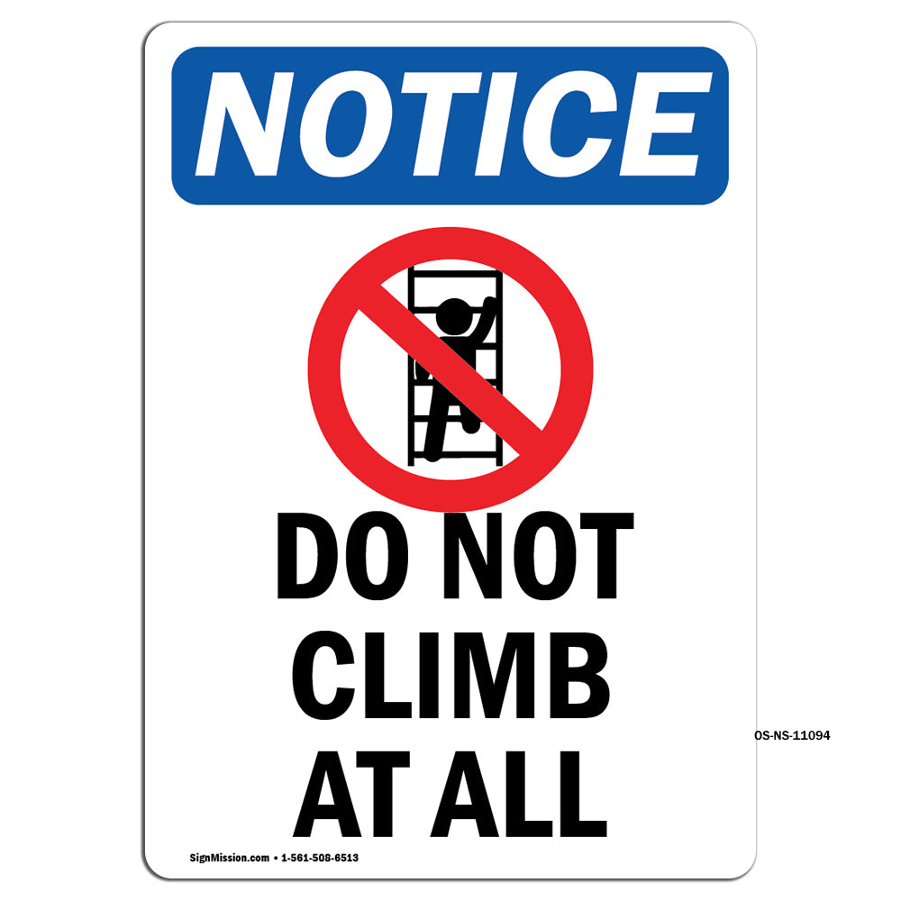 Do Not Climb At All